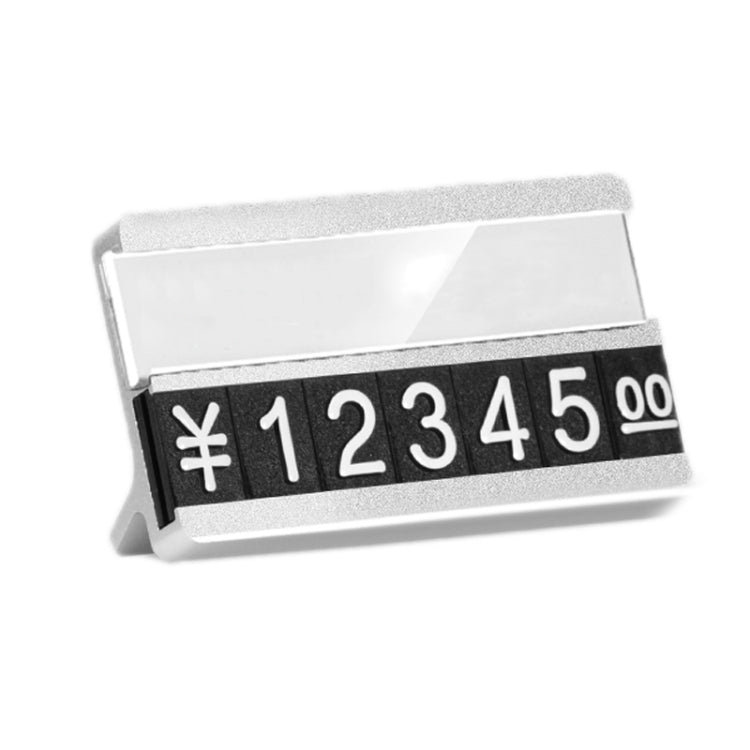 2 PCS Metal Digital Grain Price Display Micro Standing Plate, Size:
