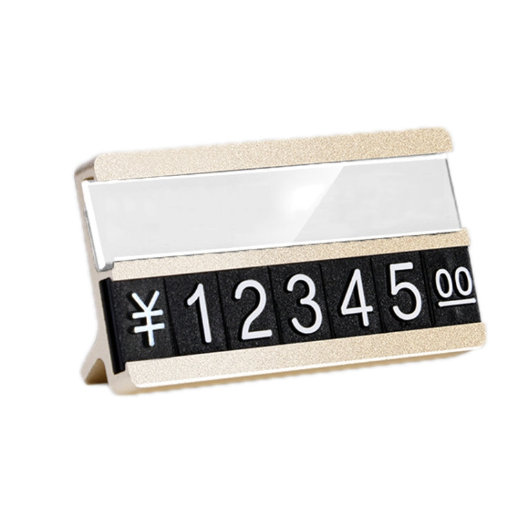 2 PCS Metal Digital Grain Price Display Micro Standing Plate, Size: