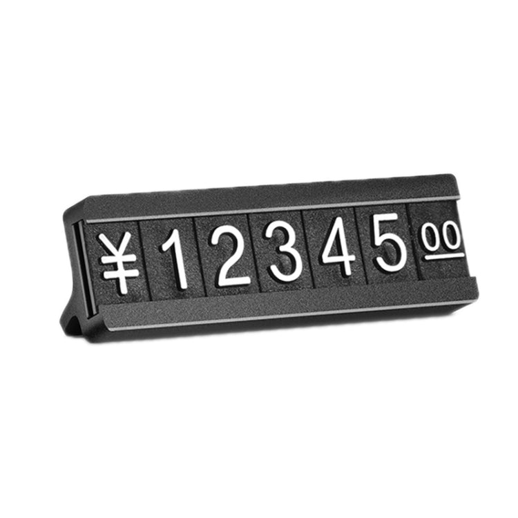 2 PCS Metal Digital Grain Price Display Micro Standing Plate, Size: