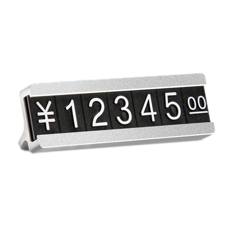 2 PCS Metal Digital Grain Price Display Micro Standing Plate, Size: