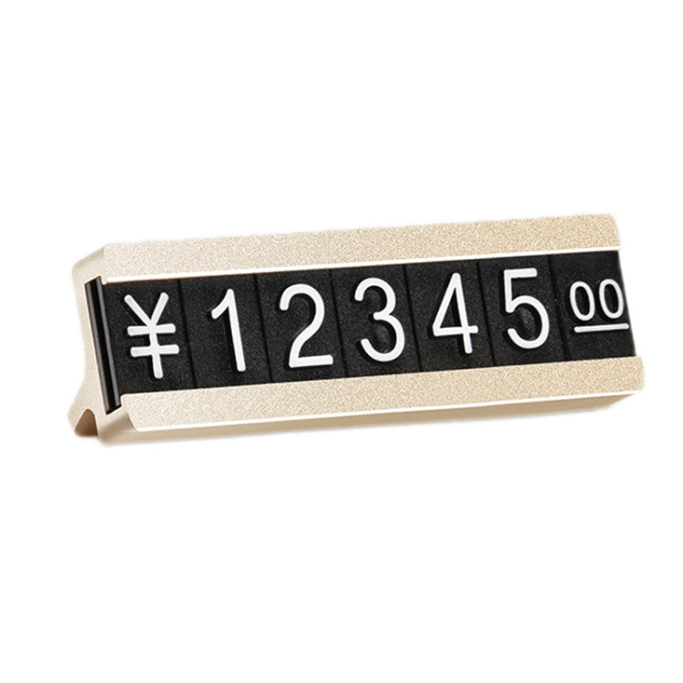 2 PCS Metal Digital Grain Price Display Micro Standing Plate, Size:
