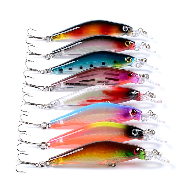 5 PCS M0137 8cm/6.3g Submerged Mino Roadrunner Bait Bionic Plastic Hard Bait