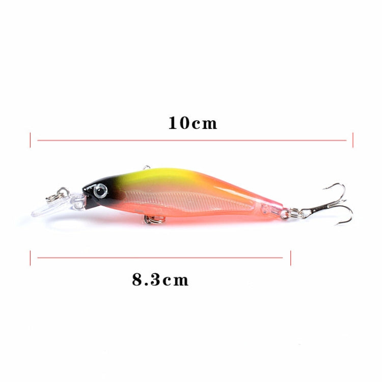 5 PCS M0137 8cm/6.3g Submerged Mino Roadrunner Bait Bionic Plastic Hard Bait