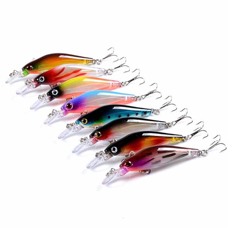 5 PCS M0137 8cm/6.3g Submerged Mino Roadrunner Bait Bionic Plastic Hard Bait