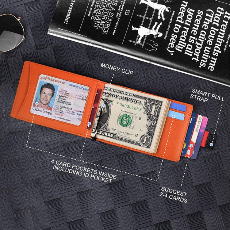 Carbon Fiber RFID Anti-magnetic Anti-theft Card Holder Short Wallet(Black)