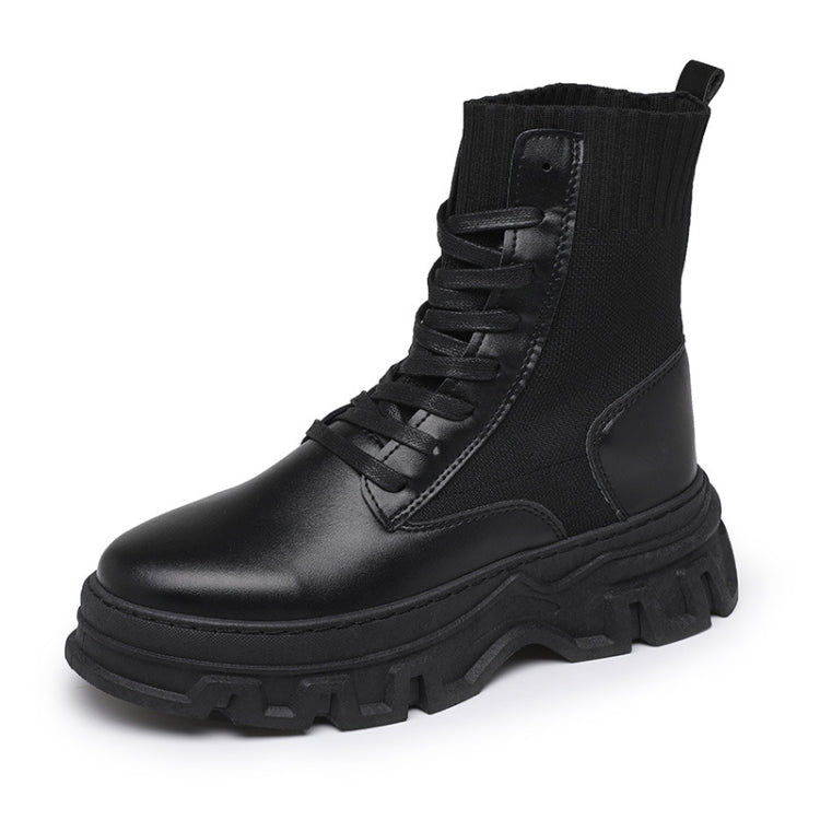 Men Martin Boots High-top Retro Sock Mouth Men Boots, Size: