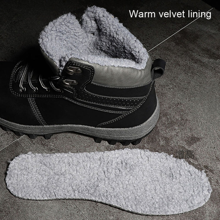 GG-858 Men Snow Boots Velvet Keep Warm Thick Bottom Men Boots, Size: