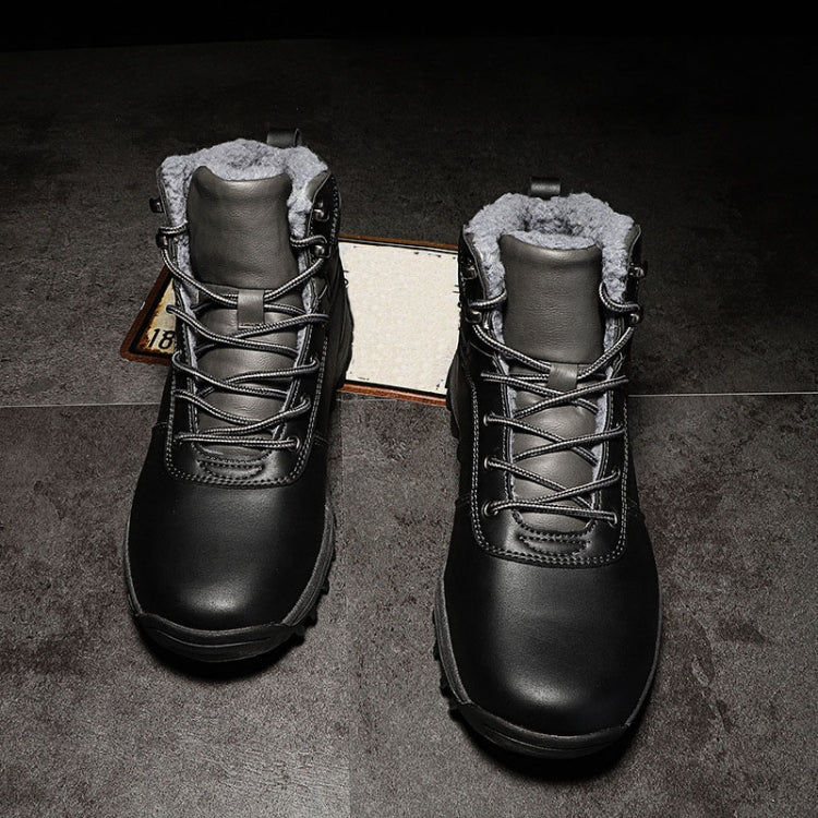 GG-858 Men Snow Boots Velvet Keep Warm Thick Bottom Men Boots, Size: