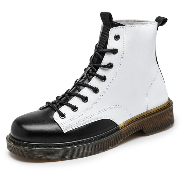 JL-MR062 Men Martin Boots High-Top Lace Biker Work Shoes, Size: