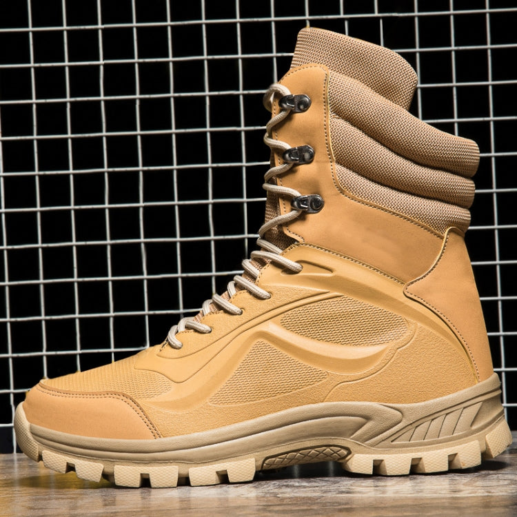 WN-21137 Men Boots Mountain Outdoor High Top Shoes, Size: 45
