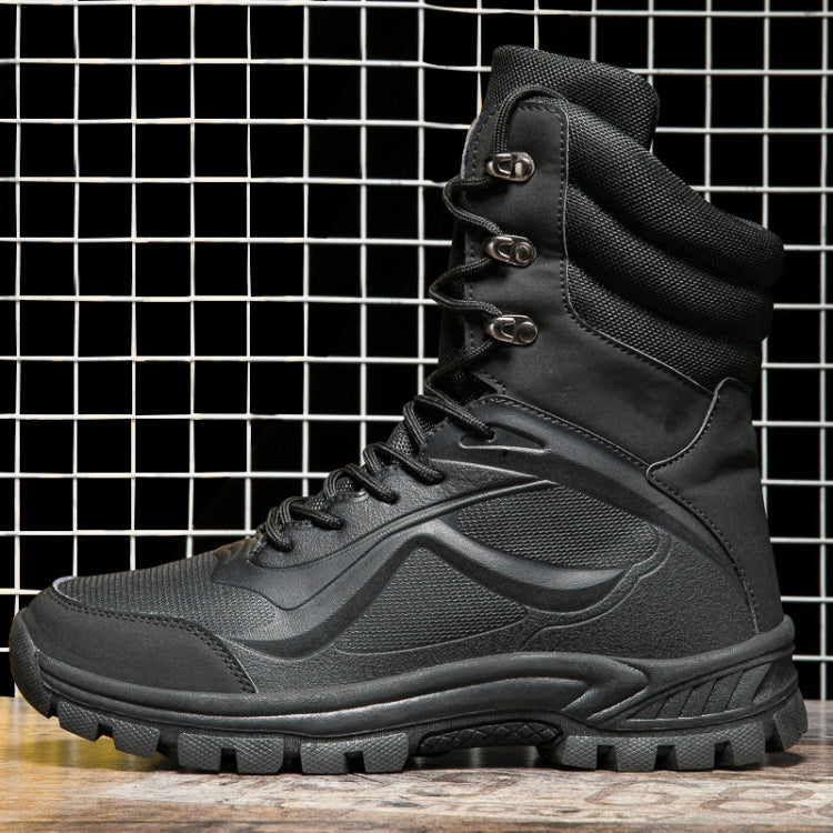 WN-21137 Men Boots Mountain Outdoor High Top Shoes, Size: 45