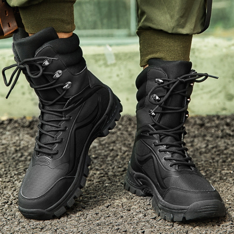 WN-21137 Men Boots Mountain Outdoor High Top Shoes, Size: 45