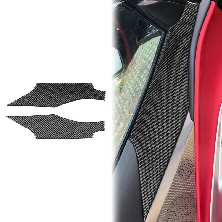 For Chevrolet Corvette C8 2pcs /Set Door Panel Decorative Sticker - Black