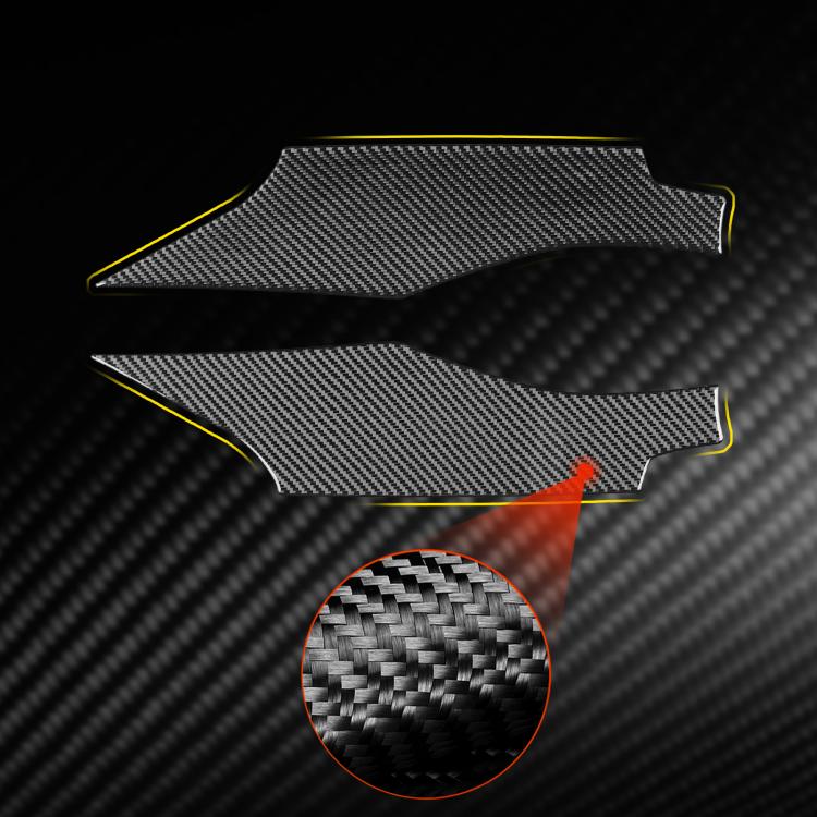 For Chevrolet Corvette C8 2pcs /Set Door Panel Decorative Sticker - Black