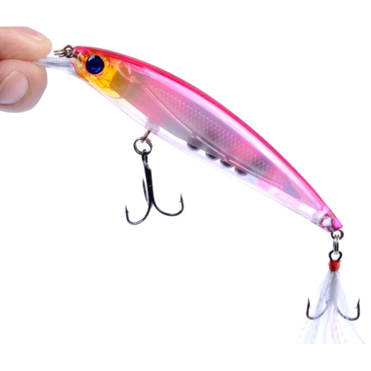 5 PCS M0195 11cm/13.4g Lures Casting Feather Hook Mino Hard Baits Bionic Bait