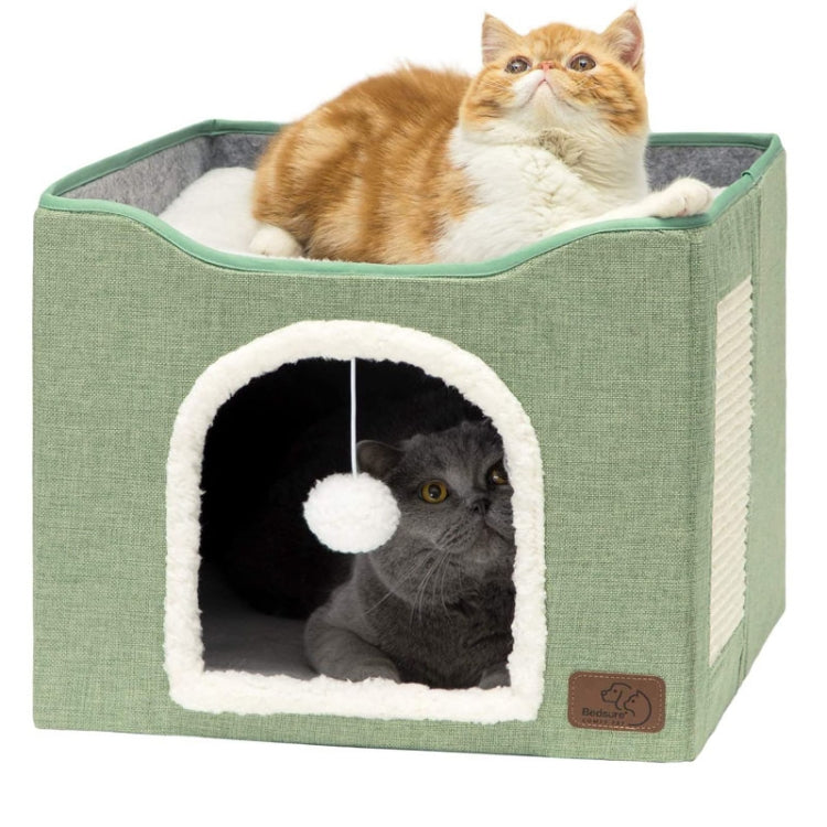 Pet Stool Pet Kennel Indoor Foldable Storage Stool Cat Dog Kennel 41 x 41 x 35cm