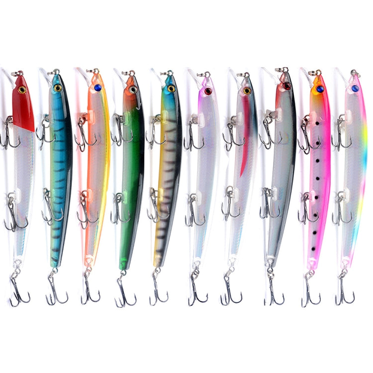 5 PCS M0231 13.5cm 15g Mino Rattle Pearl Long-distance Suspension Laser Hard Lure