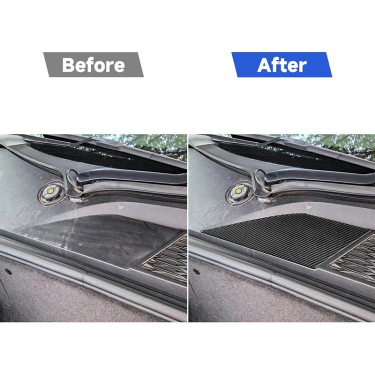For Chevrolet Corvette C8 Right-Hand Drive Front Storage Vent Sticker - Black