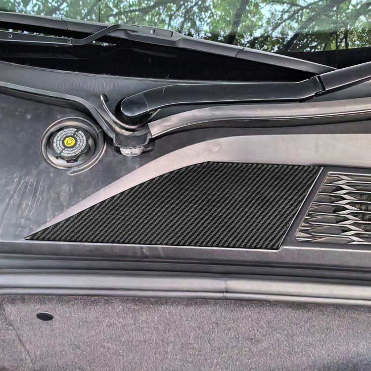 For Chevrolet Corvette C8 Right-Hand Drive Front Storage Vent Sticker - Black