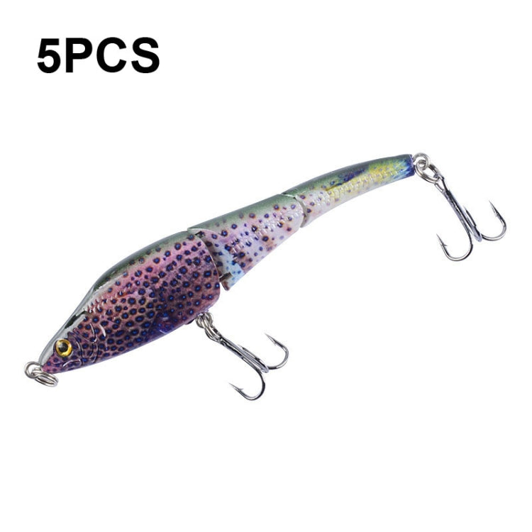 5 PCS LB22 9.5cm/8.9g Multi-section VIB Plastic Hard Lures Painted Bionic Lures