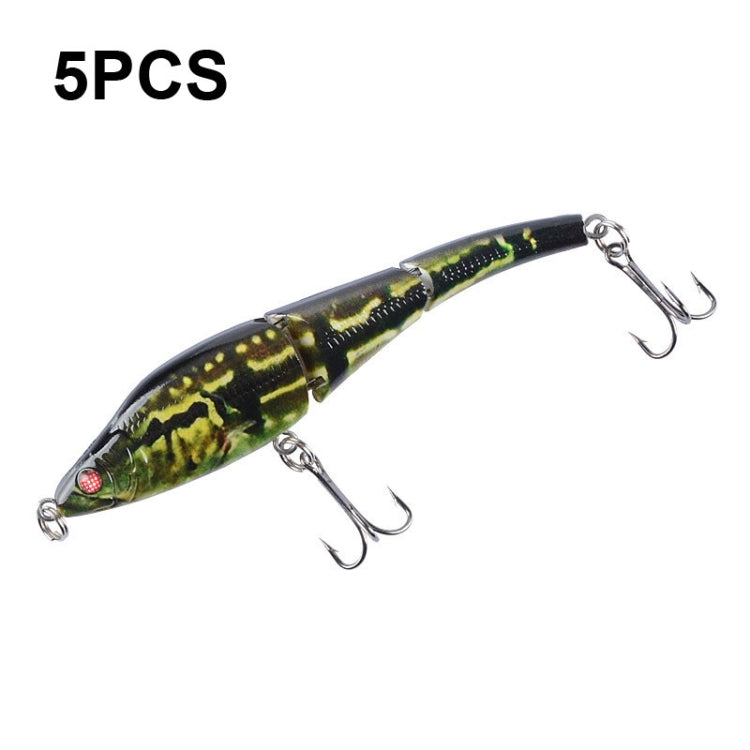5 PCS LB22 9.5cm/8.9g Multi-section VIB Plastic Hard Lures Painted Bionic Lures
