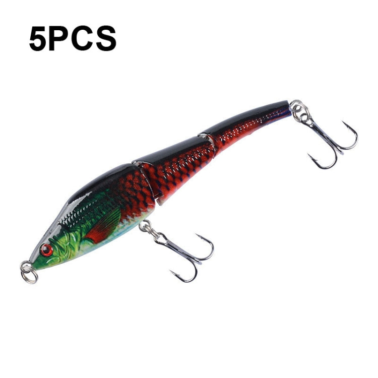 5 PCS LB22 9.5cm/8.9g Multi-section VIB Plastic Hard Lures Painted Bionic Lures