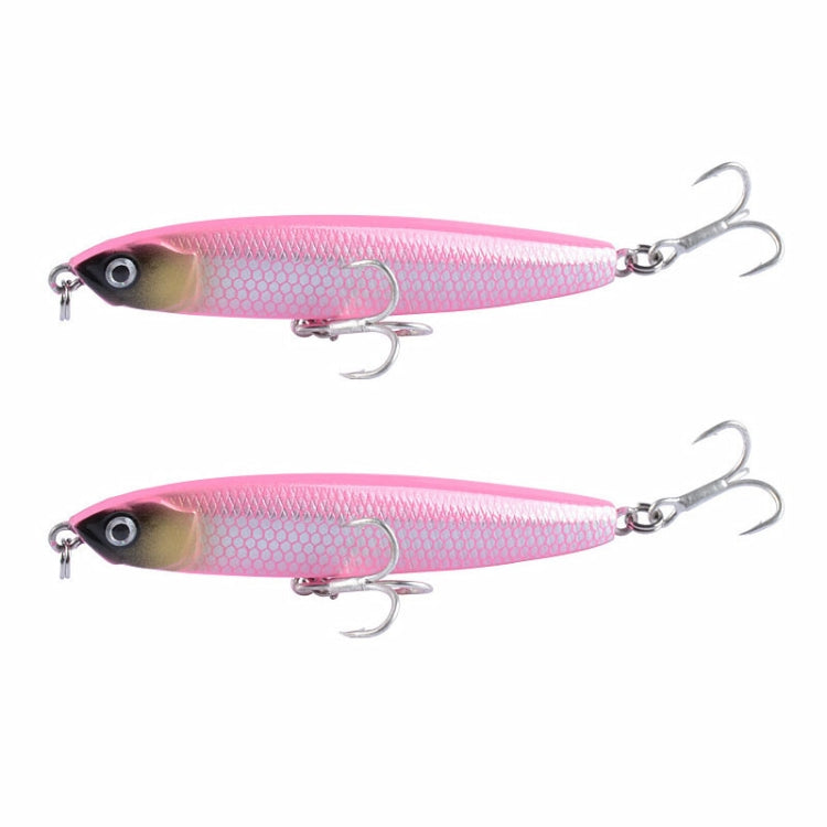 2 PCS CH79 Hard Bait Long Casting Sinking Pencil False Lure, Specification: 8cm 14g