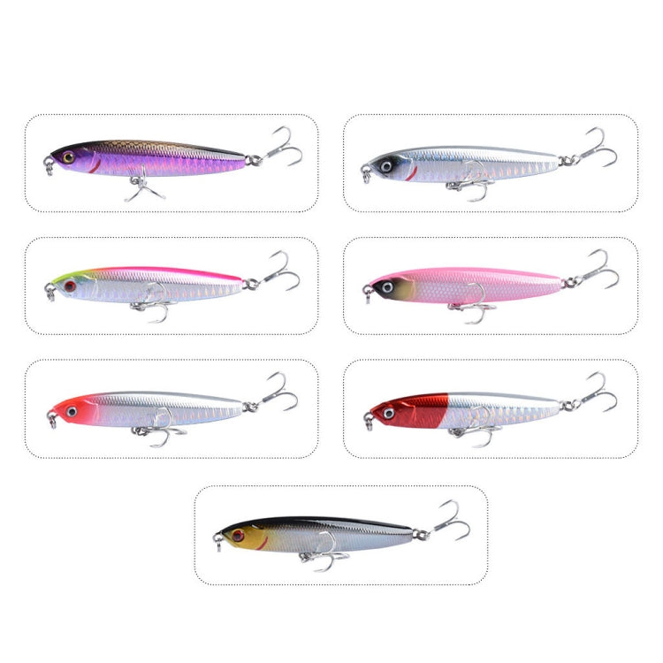 2 PCS CH79 Hard Bait Long Casting Sinking Pencil False Lure, Specification: 8cm 14g