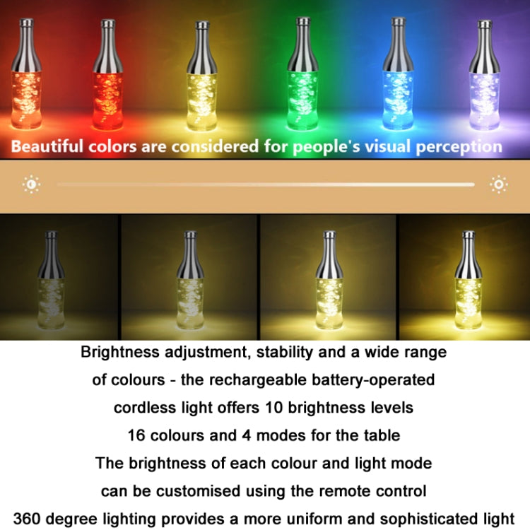 3W LED Wine Bottle Light Dazzling Night Light Decorative Night Light(RGB)