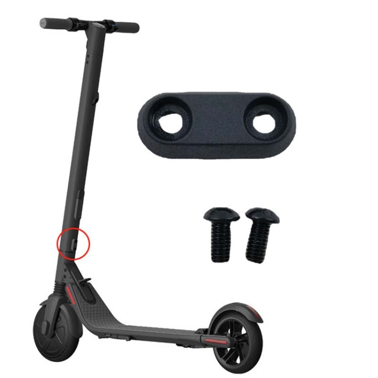 2 PCS M6 For Ninebot ES1/ES2/ES4 Electric Scooter Front Fork Vertical Tube Fixed Block(Black)