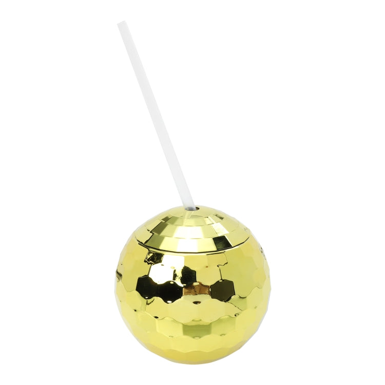 Plastic Straw Water Cup Disco Ball Shape Cup