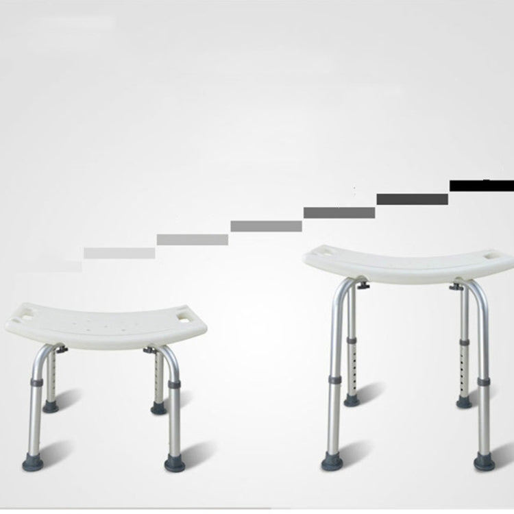 Curved Aluminum Alloy Pregnant Women Shower Chair Bath Stool Toilet Stool