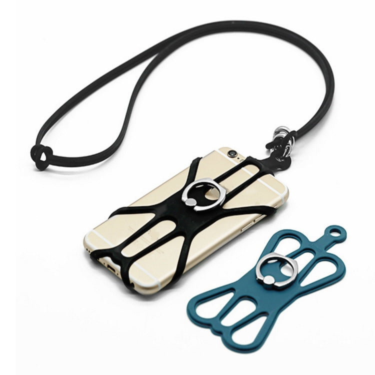 3 PCS Universal Phone Lanyard Strap Silicone Phone Ring Holder
