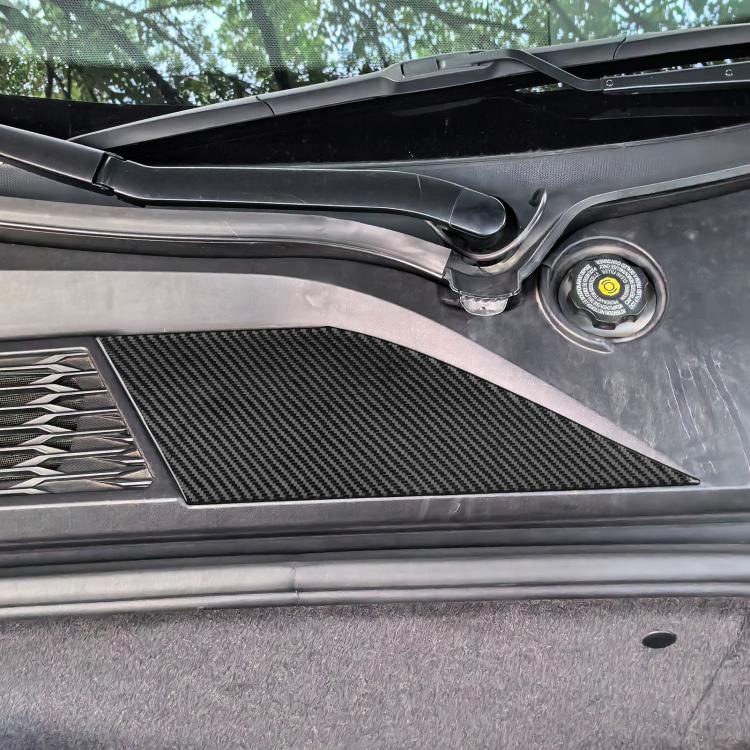 For Chevrolet Corvette C8 Left-Hand Drive Front Storage Vent Sticker - Black