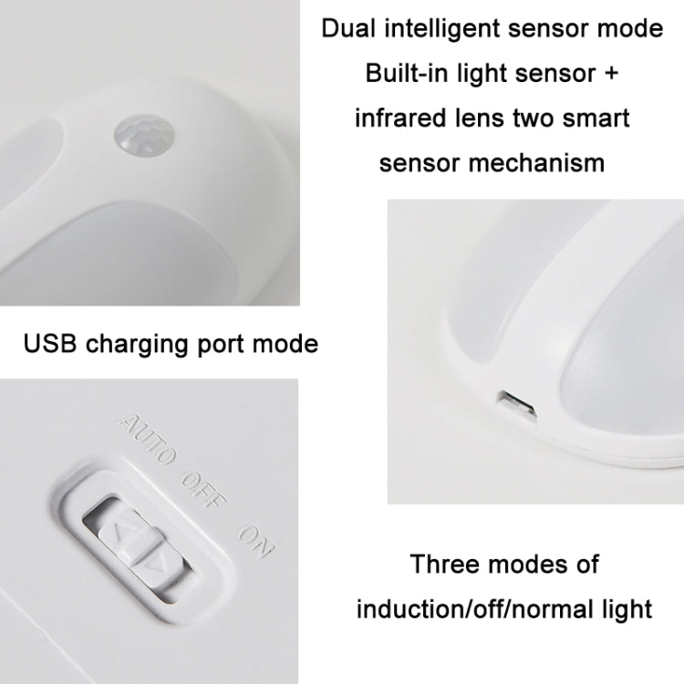 USB Rechargeable Firefly Smart Body Sensor LED Light