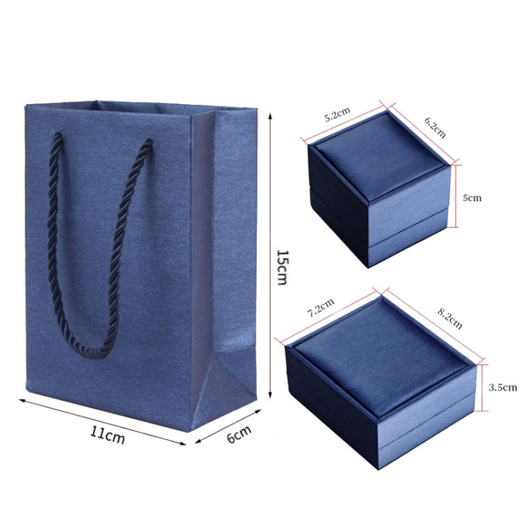 Brush PU Leather Jewelry Box Jewelry Gift Bag, Color: Date Red Necklace Box