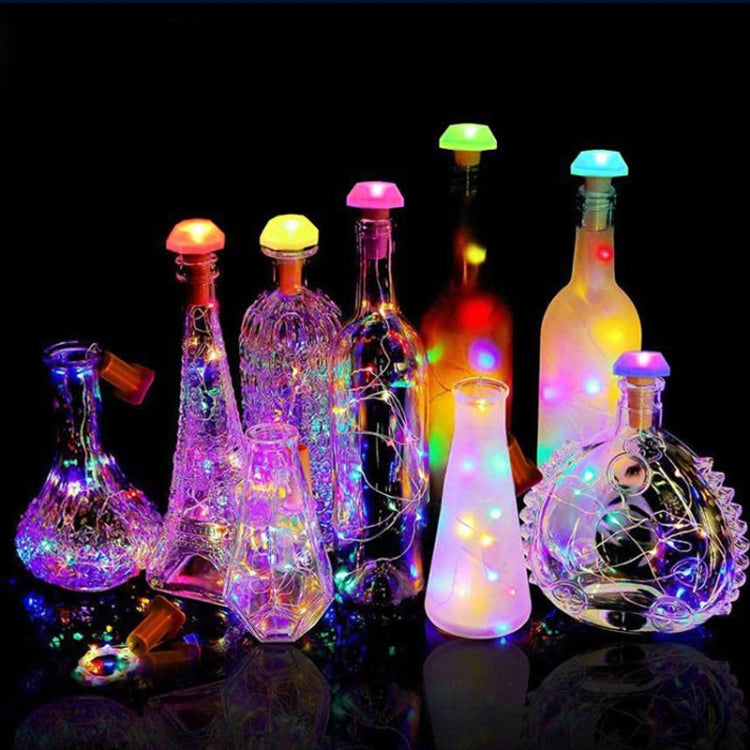 6 PCS Solar Bottle Lights Christmas Day Decorative Copper Wire Lights(Colorful Light)
