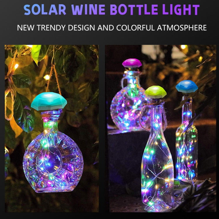 6 PCS Solar Bottle Lights Christmas Day Decorative Copper Wire Lights(Colorful Light)