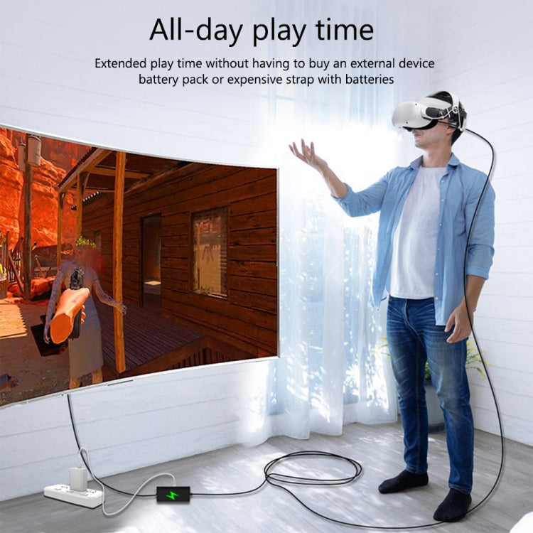 For Meta Quest Pro USB To Type-C VR Headset Data Line Cable 5m