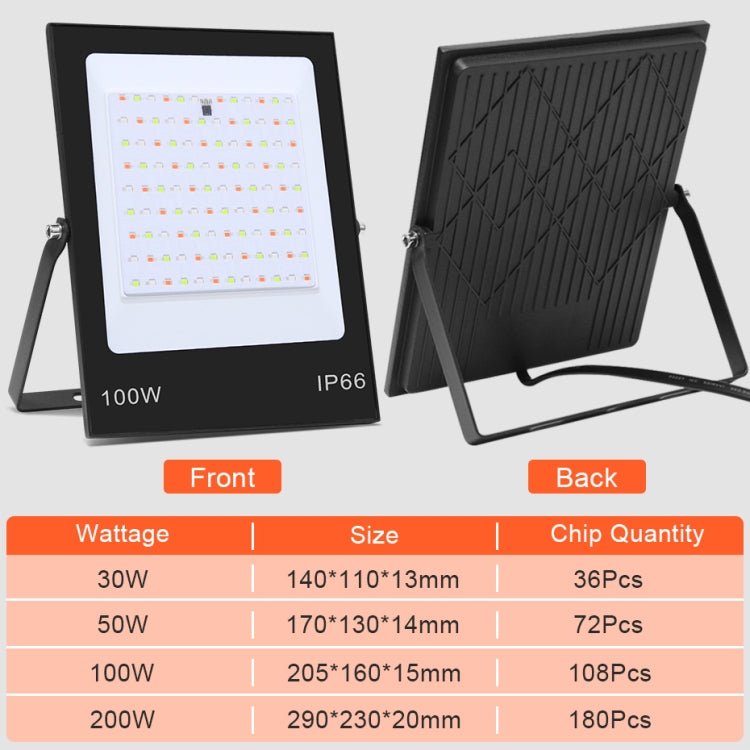 50W Colorful RGB Changing LED Flood Light With Remote Control