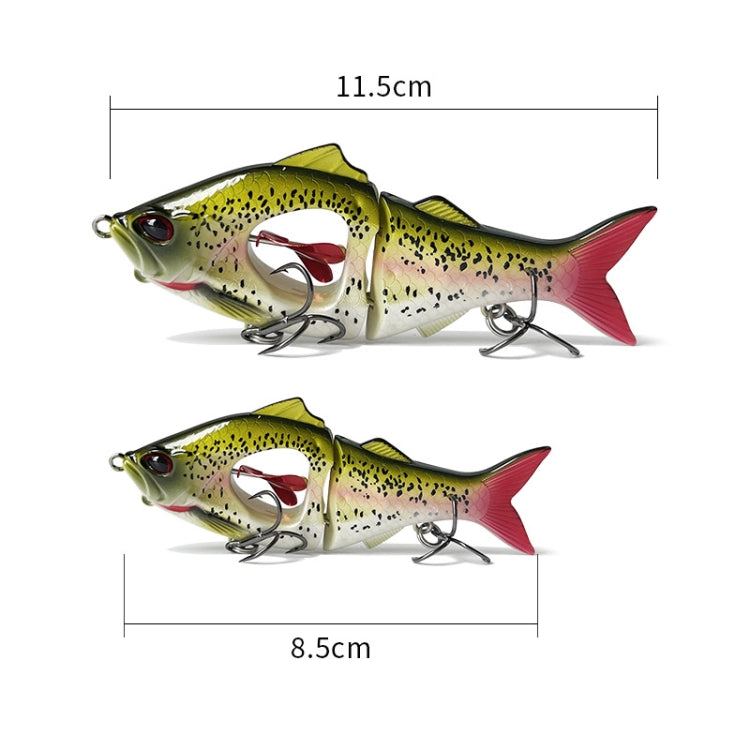10g/8.5cm Long Casting Slow Sinking Spinning Multi-section Sea Fishing Freshwater Lures