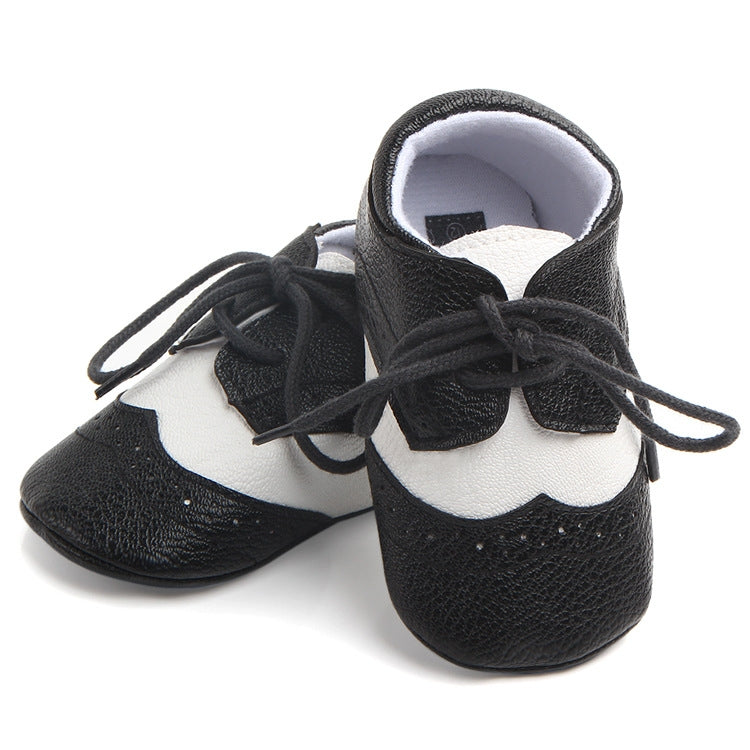 D0772 Cotton Uppers Semi-Rubber Soles Non-Slip Baby Walking Shoes, Size: 1