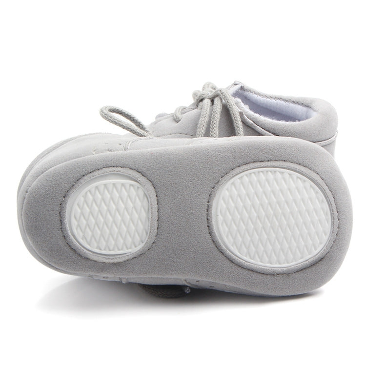 D0772 Cotton Uppers Semi-Rubber Soles Non-Slip Baby Walking Shoes, Size: 1