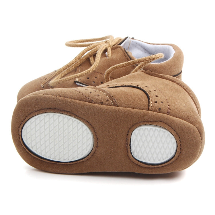 D0772 Cotton Uppers Semi-Rubber Soles Non-Slip Baby Walking Shoes, Size: 1