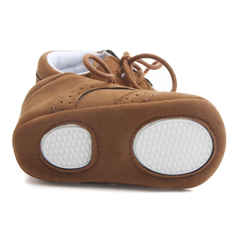 D0772 Cotton Uppers Semi-Rubber Soles Non-Slip Baby Walking Shoes, Size: 1