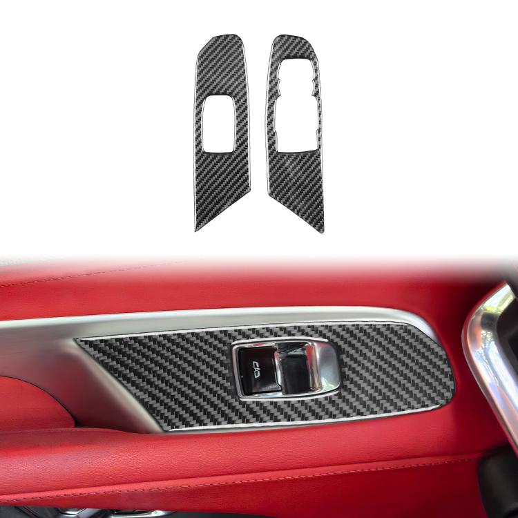 For Chevrolet Corvette C8 2pcs /Set Right-Hand Drive Lift Button Decorative Sticker - Black