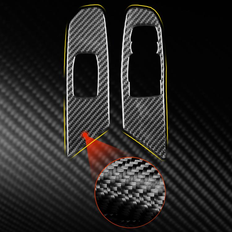 For Chevrolet Corvette C8 2pcs /Set Right-Hand Drive Lift Button Decorative Sticker - Black