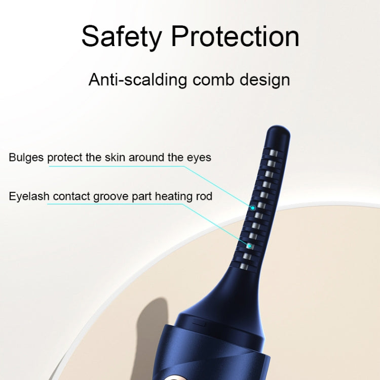 1606 Conch Shape Eyelash Curler USB Charging Eyelash Heating Curling Instrument