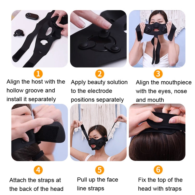 Face Massage Device Facial Household Beauty Instrument(Black)