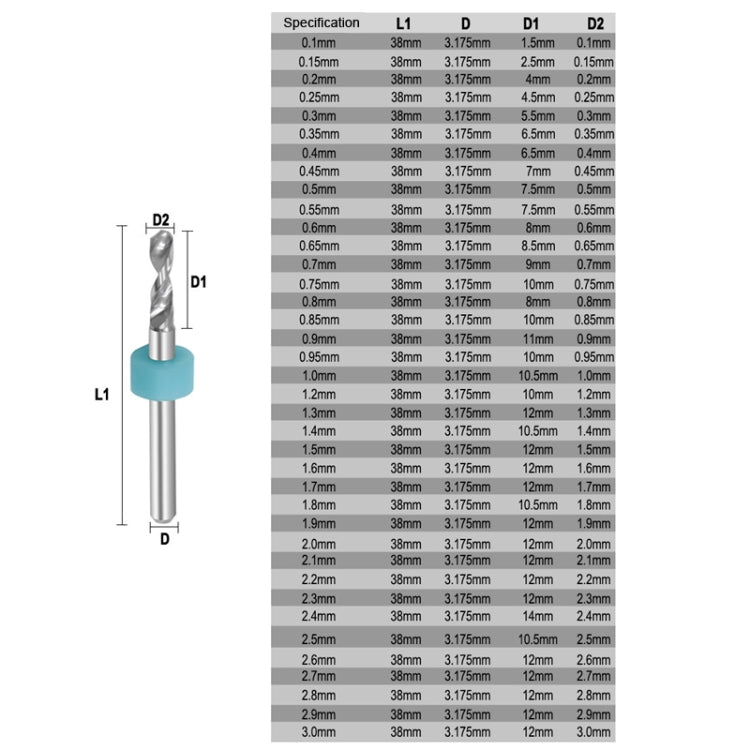 10 In 1 PCB Tungsten Steel Drill Bits Carving Miniature Drill Bits, Size: 1.5-2.4mm